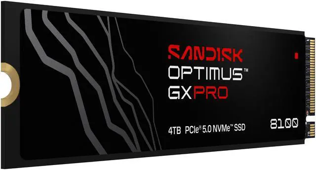 Alt view image 4 of 4 - SanDisk Optimus GX PRO 8100 M.2 2280-S3-M 4TB PCI-Express 5.0 x4 3D NAND TLC Internal Solid State Drive (SSD) SDSP82400TAH-000E0