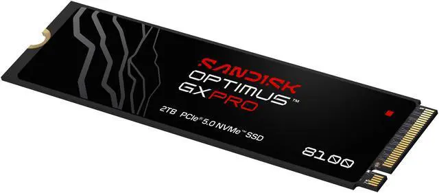 Alt view image 3 of 12 - SanDisk Optimus GX PRO 8100 M.2 2280-S3-M 2TB PCI-Express 5.0 x4 3D NAND TLC Internal Solid State Drive (SSD) SDSP82200TAH-000E0