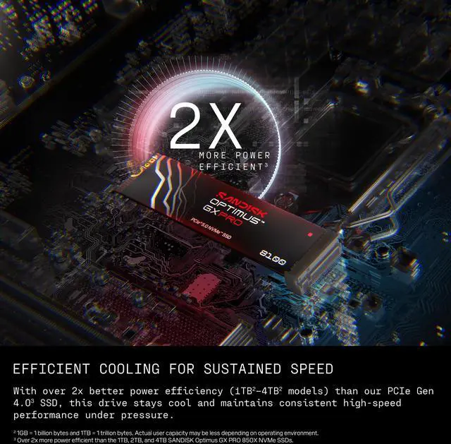 Alt view image 7 of 12 - SanDisk Optimus GX PRO 8100 M.2 2280-S3-M 2TB PCI-Express 5.0 x4 3D NAND TLC Internal Solid State Drive (SSD) SDSP82200TAH-000E0