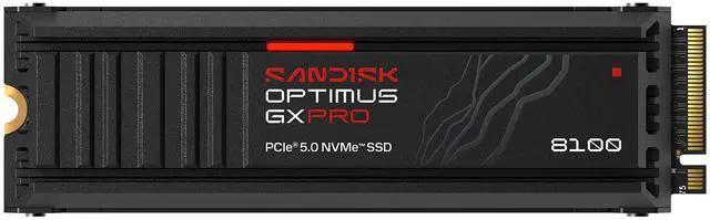 Main image of SanDisk Optimus GX PRO 8100 M.2 2280 1TB PCI-Express 5.0 x4 3D NAND TLC Internal Solid State Drive (SSD) SDSP82100TAH-000E0