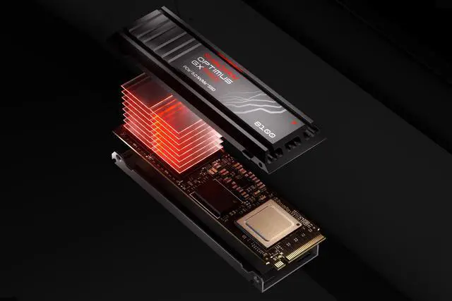 Alt view image 10 of 10 - SanDisk Optimus GX PRO 8100 M.2 2280 1TB PCI-Express 5.0 x4 3D NAND TLC Internal Solid State Drive (SSD) SDSP82100TAH-000E0