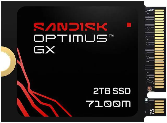 SANDISK Optimus™ GX 7100M PCIe® 4.0 x4 M.2 2230 NVMe™ 2TB SSD 3D