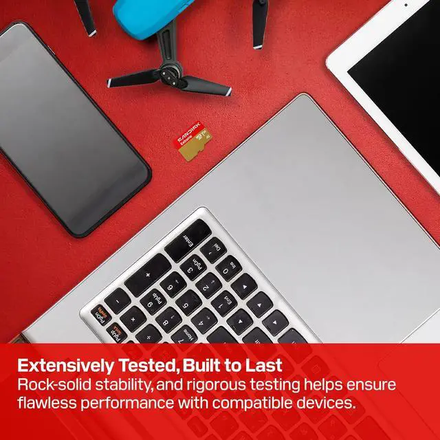 Alt view image 7 of 7 - SANDISK 64GB Extreme microSD UHS-I Card - Up to 170MB/s Read Speed and 80MB/s Write Speed, 5.3K Video, 4K UHD Video, high-Performance for Action cams, Drones, Android Devices - SDSQXH9-064G-GZ6MA