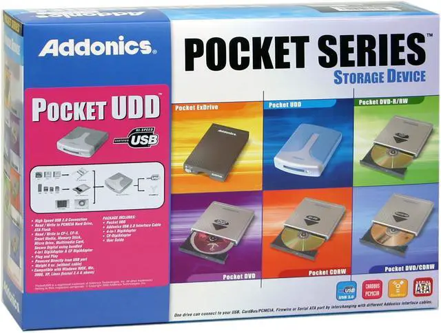 Alt view image 4 of 4 - Addonics AEPUDDU9 PCMCIA Card Reader