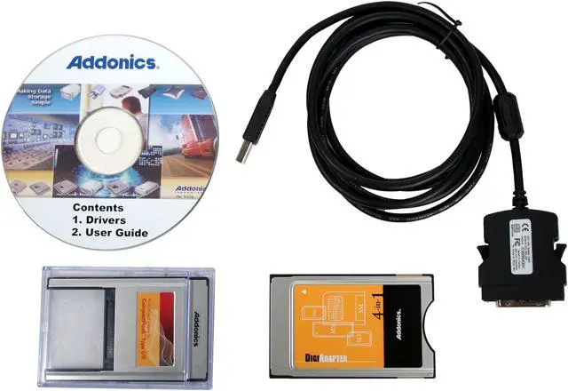 Alt view image 3 of 4 - Addonics AEPUDDU9 PCMCIA Card Reader