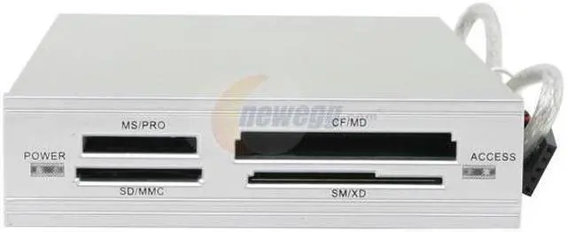 Alt view image 2 of 6 - AFT PRO-8MX 10-in-1 USB 2.0 Card Reader - OEM