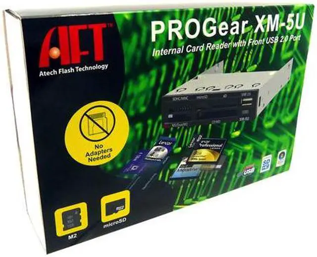 Alt view image 6 of 6 - AFT XM5U All-in-one USB 2.0 Card Reader