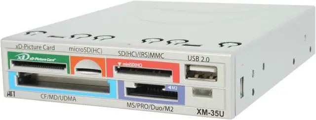 Main image of AFT XM-35U SILVER USB 2.0 Kiosk Card Reader (3.5")