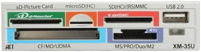 Alt view image 2 of 4 - AFT XM-35U SILVER USB 2.0 Kiosk Card Reader (3.5")