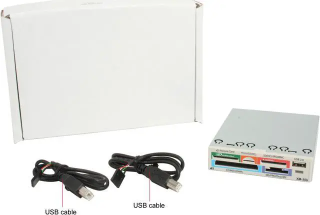 Alt view image 4 of 4 - AFT XM-35U BEIGE USB 2.0 3.5" Bay, CompactFlash/ SDHC/ SDXC/ microSD/ microSDXC/ miniSD/ miniSDHC/ MultiMediaCard/ Memory Stick/ xD-Picture Card. All-in-one Kiosk Card Reader and Writer