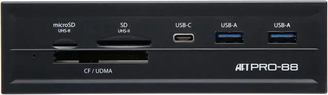 Alt view image 2 of 6 - Atech Flash Technology PRO-88 USB 3.1 gen 1 Professional 5.25"
Media Card Reader / Hub