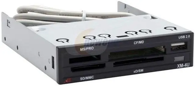 Main image of AFT Xm-4U 11-in-1 USB 2.0 Black & Silver Internal card reader