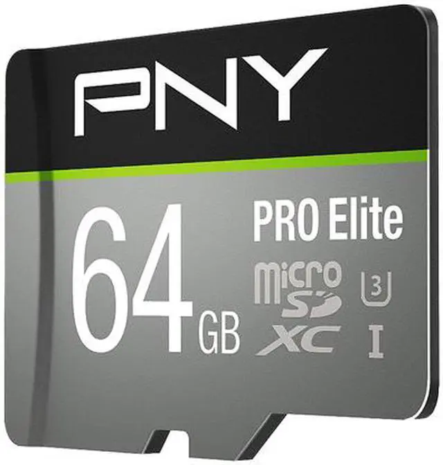 Alt view image 2 of 4 - PNY 64GB PRO Elite microSDXC UHS-I/U3 Class 10 Memory Card with Adapter, Speed Up to 95MB/s (P-SDUX64U395PROE-GE)
