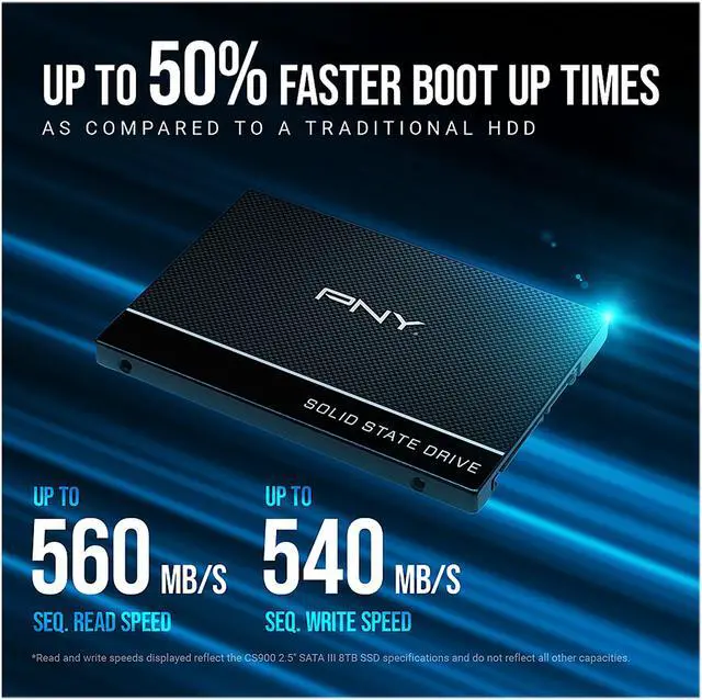 Alt view image 6 of 15 - PNY CS900 240GB 2.5" SATA III INTERNAL Solid State Drive (SSD) - SSD7CS900-240-RB