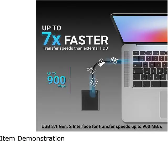 Alt view image 3 of 8 - PNY Pro Elite 1TB USB 3.1 Gen 2 Type-C Portable Solid State Drive
