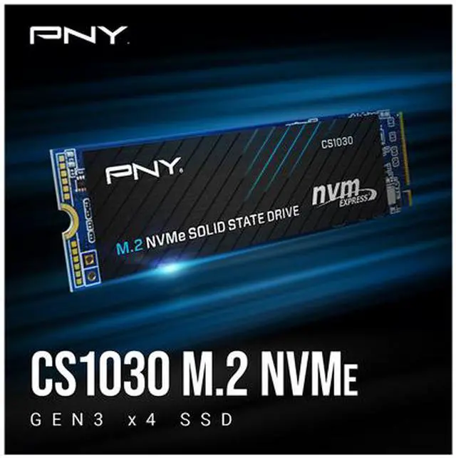 Alt view image 3 of 7 - PNY CS1030 M.2 2280 500GB PCI-Express 3.0 x4, NVMe 1.3 3D NAND Internal Solid State Drive (SSD) M280CS1030-500-RB