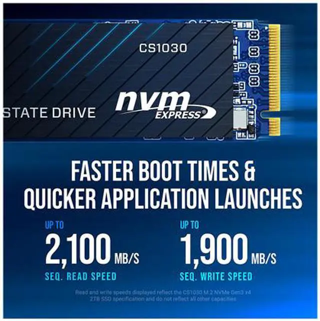 Alt view image 4 of 7 - PNY CS1030 M.2 2280 500GB PCI-Express 3.0 x4, NVMe 1.3 3D NAND Internal Solid State Drive (SSD) M280CS1030-500-RB