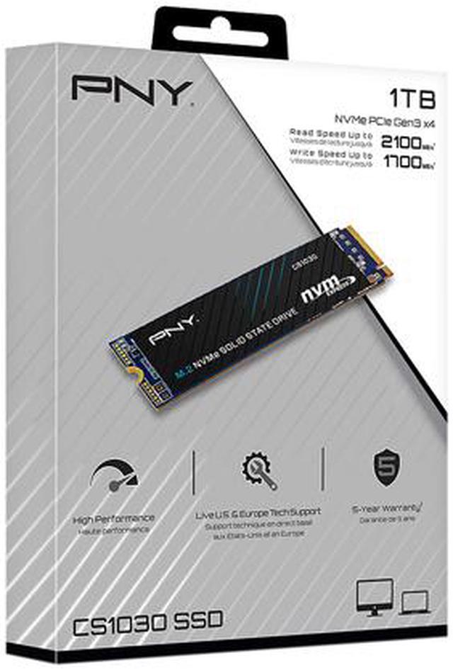 Alt view image 7 of 7 - PNY CS1030 M.2 2280 1TB PCI-Express 3.0 x4, NVMe 1.3 3D NAND Internal Solid State Drive (SSD) M280CS1030-1TB-RB