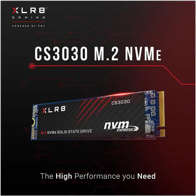Alt view image 2 of 7 - PNY XLR8 CS3030 4TB M.2 NVMe Internal Solid State Drive (SSD) - M280CS3030-4TB-RB