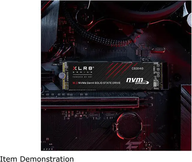 Alt view image 3 of 8 - PNY XLR8 CS3140 M.2 2280 2TB PCI-Express 4.0 x4, NVMe 1.4 3D NAND Internal Solid State Drive (SSD) M280CS3140-2TB-RB