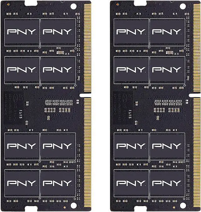 Main image of PNY 64GB (2 x 32GB) 260-Pin DDR4 SO-DIMM DDR4 2666 (PC4 21300) Laptop Memory Model MN64GK2D42666