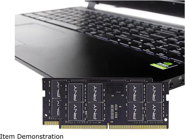 Alt view image 2 of 3 - PNY 64GB (2 x 32GB) 260-Pin DDR4 SO-DIMM DDR4 2666 (PC4 21300) Laptop Memory Model MN64GK2D42666