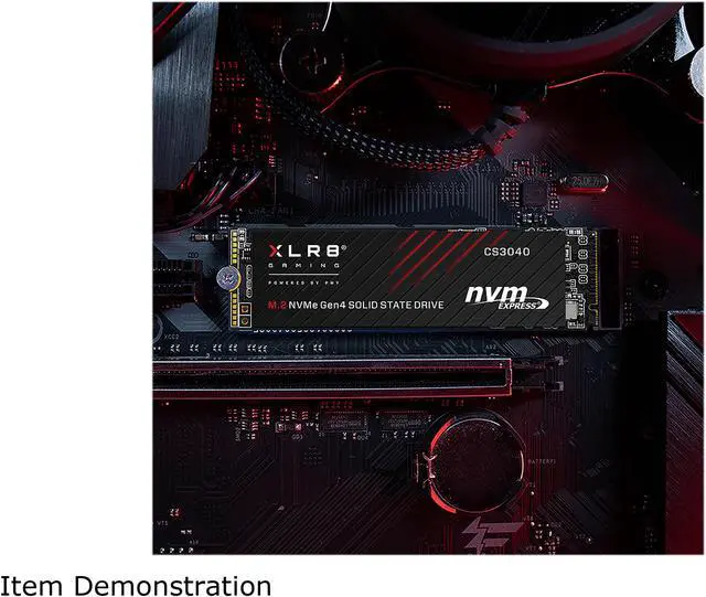 Alt view image 2 of 8 - PNY XLR8 CS3040 M.2 2280 4TB PCI-Express 4.0 x4, NVMe 1.3 3D NAND Internal Solid State Drive (SSD) M280CS3040-4TB-RB