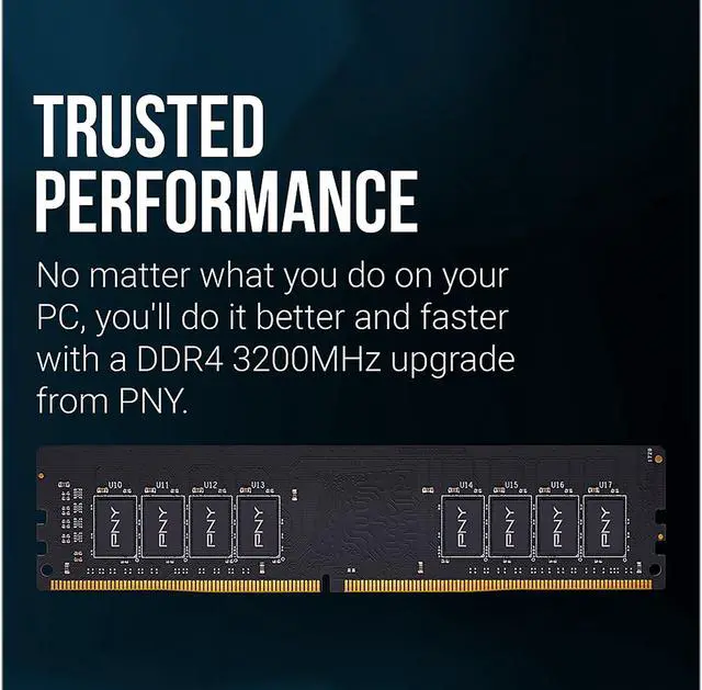 Alt view image 3 of 7 - PNY 16GB 288-Pin PC RAM DDR4 3200 (PC4 25600) Desktop Memory Model MD16GSD43200-TB