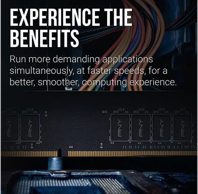 Alt view image 5 of 7 - PNY 16GB 288-Pin PC RAM DDR4 3200 (PC4 25600) Desktop Memory Model MD16GSD43200-TB