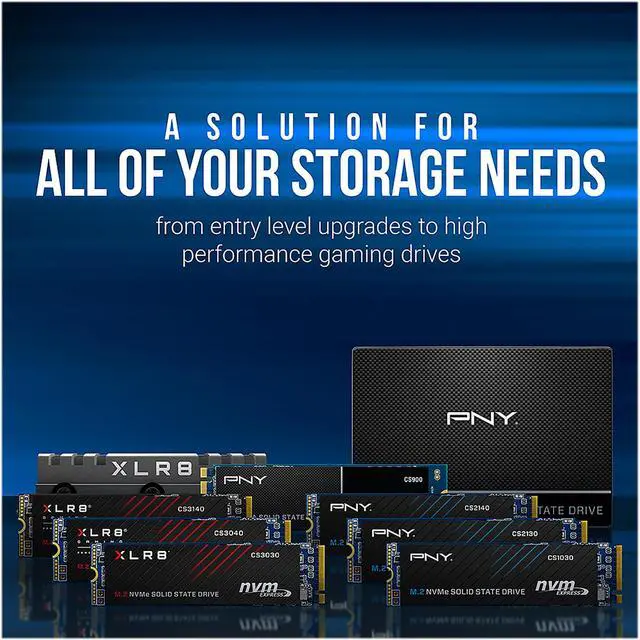 Alt view image 5 of 7 - PNY CS2140 M.2 2280 2TB PCI-Express 4.0 x4, NVMe 1.4 3D NAND Internal Solid State Drive (SSD) M280CS2140-2TB-RB