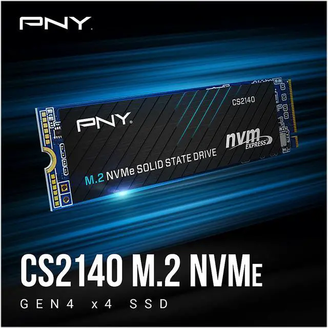 Alt view image 6 of 7 - PNY CS2140 M.2 2280 1TB PCI-Express 4.0 x4, NVMe 1.4 3D NAND Internal Solid State Drive (SSD) M280CS2140-1TB-RB