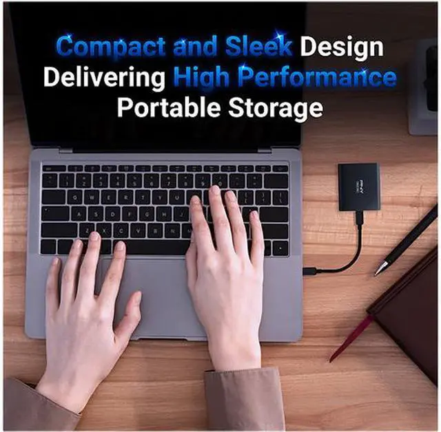 Alt view image 4 of 9 - PNY EliteX-Pro 500GB USB 3.2 Gen 2x2 Type-C Portable Solid State Drive (SSD)