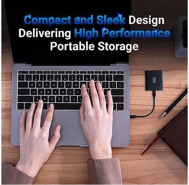 Alt view image 4 of 9 - PNY EliteX-Pro 2TB USB 3.2 Gen 2x2 Type-C Portable Solid State Drive (SSD)