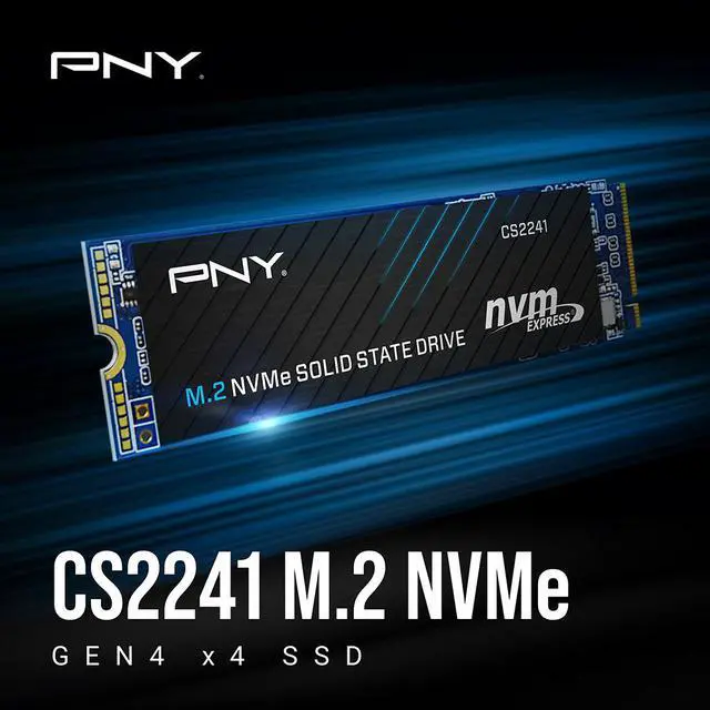 Alt view image 2 of 7 - PNY CS2241 M.2 2280 4TB PCI-Express 4.0 x4 3D NAND Internal Solid State Drive (SSD) M280CS2241-4TB-RB