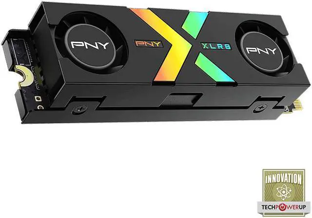 Alt view image 2 of 7 - PNY CS3150 XLR8 Gaming Epic-X RGB 1TB PCIe Gen5 x4 NVMe M.2 SSD with RGB Dual Fan Heatsink - Microsoft DirectStorage Compatible – up to 11500 MB/s Read – M280CS3150XHS-1TB-RB