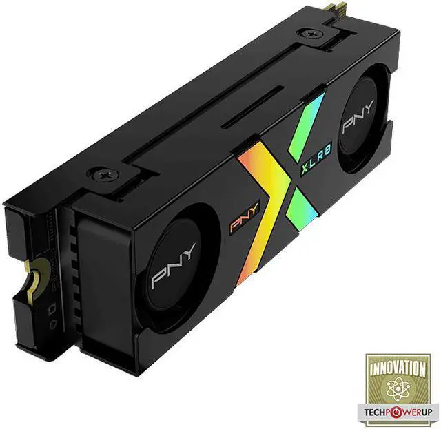 Alt view image 5 of 7 - PNY CS3150 XLR8 Gaming Epic-X RGB 1TB PCIe Gen5 x4 NVMe M.2 SSD with RGB Dual Fan Heatsink - Microsoft DirectStorage Compatible – up to 11500 MB/s Read – M280CS3150XHS-1TB-RB