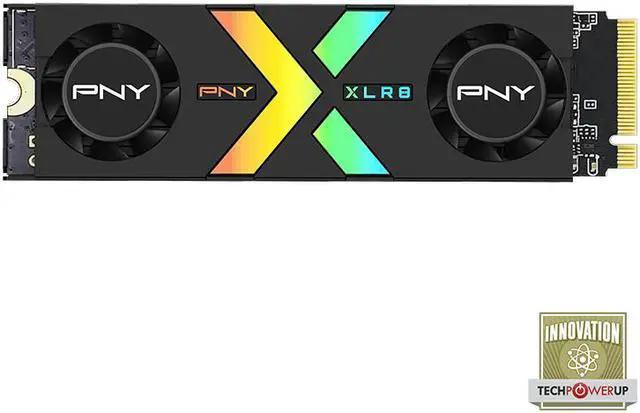 Alt view image 6 of 7 - PNY CS3150 XLR8 Gaming Epic-X RGB 1TB PCIe Gen5 x4 NVMe M.2 SSD with RGB Dual Fan Heatsink - Microsoft DirectStorage Compatible – up to 11500 MB/s Read – M280CS3150XHS-1TB-RB
