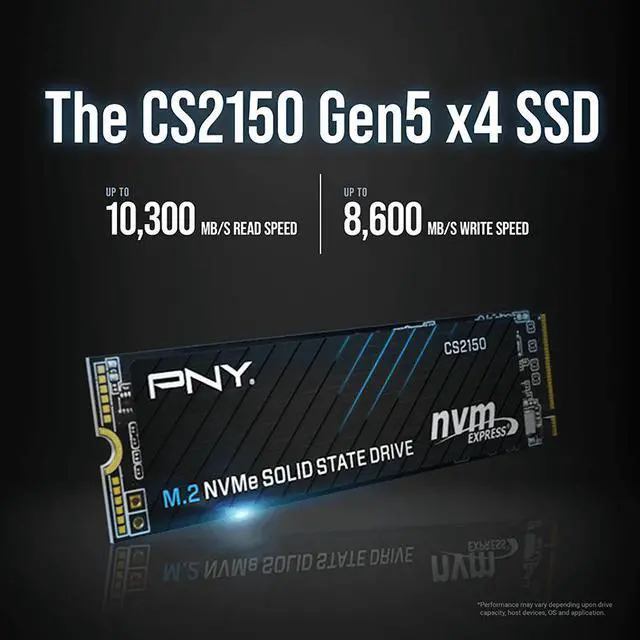 Alt view image 3 of 9 - PNY CS2150 M.2 2280 1TB PCI-Express 5.0 x4 3D NAND Internal Solid State Drive (SSD) M280CS2150-1TB-TB
