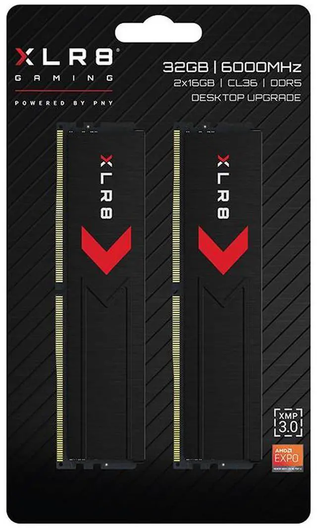 Alt view image 9 of 9 - PNY XLR8 32GB (2 x 16GB) DDR5 6000 (PC5 48000) Desktop Memory Model MD32GK2D5600036XR