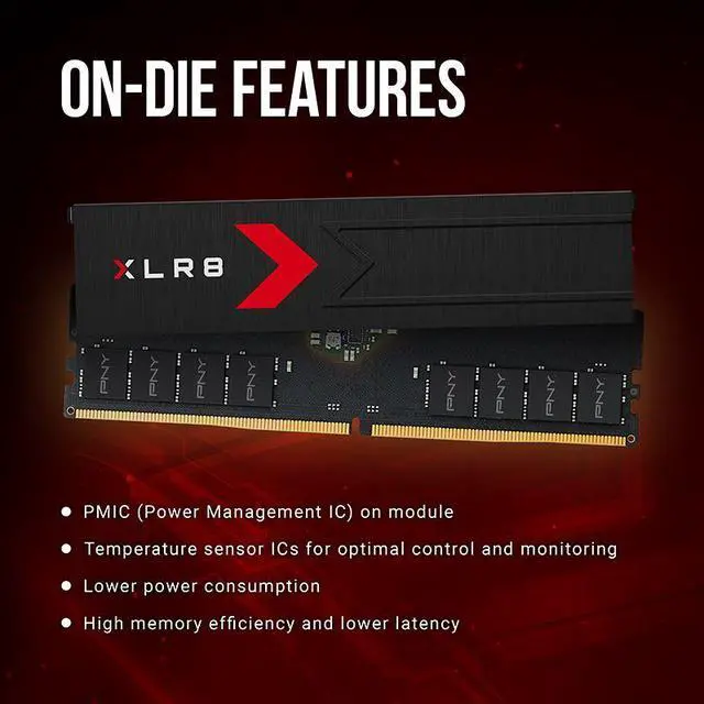 Alt view image 6 of 9 - PNY XLR8 32GB (2 x 16GB) DDR5 6000 (PC5 48000) Desktop Memory Model MD32GK2D5600036XR