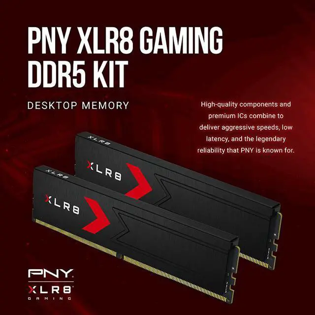 Alt view image 4 of 9 - PNY XLR8 32GB (2 x 16GB) DDR5 6000 (PC5 48000) Desktop Memory Model MD32GK2D5600036XR