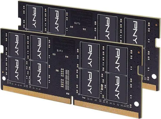 Main image of PNY 64GB (2 x 32GB) 260-Pin DDR4 SO-DIMM DDR4 3200 (PC4 25600) Memory (Notebook Memory) Model MN64GK2D43200-TB