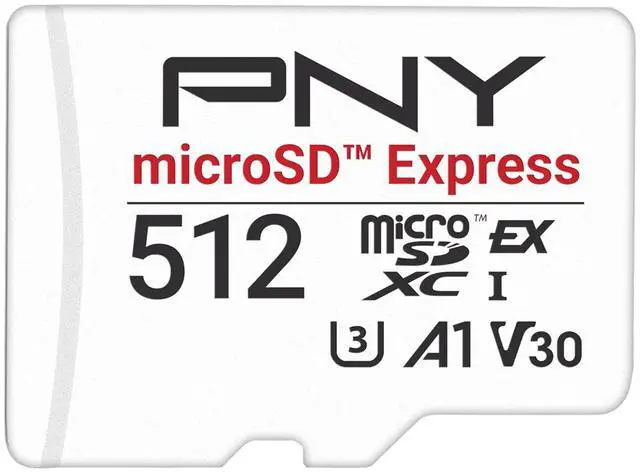 Main image of PNY 512GB MicroSD Express microSDXC Memory Card with Adapter up to 890MB/s P-SDU512P31EXP-GE For NINTENDO SWITCH 2