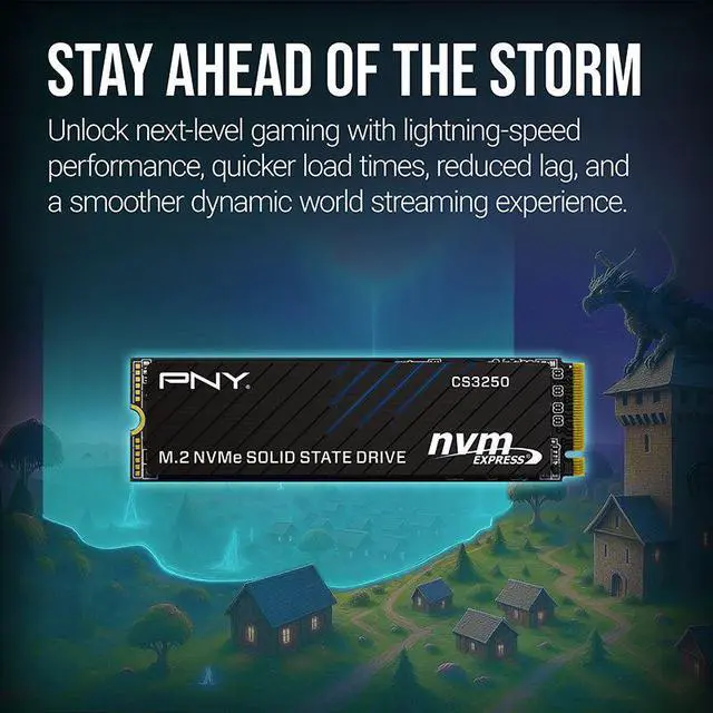 Alt view image 5 of 7 - PNY CS3250 M.2 2280 1TB PCI-Express 5.0 x4 3D NAND Internal Solid State Drive (SSD) M280CS3250-1TB-TB