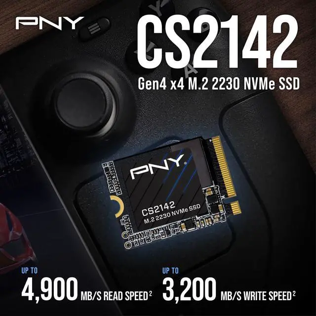 Alt view image 6 of 9 - PNY CS2142 M.2 2230 1TB PCI-Express 4.0 x4 3D NAND Internal Solid State Drive (SSD) – Perfect for Steam Deck, ASUS ROG Ally, MSI Claw – M230CS2142-1TB-TB