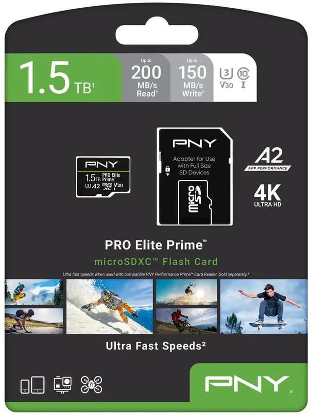 Alt view image 12 of 12 - PNY PRO Elite Prime 1.5TB microSDXC Flash Card Model P-SDU1T5V32200PEP-GE
