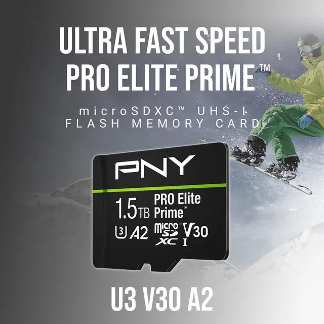Alt view image 4 of 12 - PNY PRO Elite Prime 1.5TB microSDXC Flash Card Model P-SDU1T5V32200PEP-GE