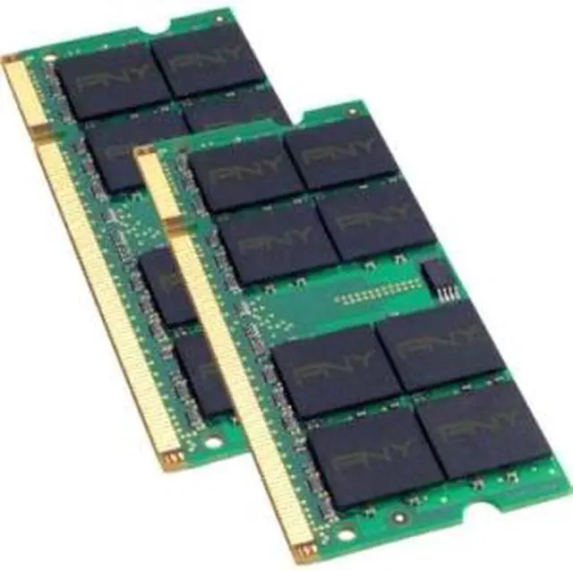 Main image of PNY 2GB (2 x 1GB) 200-Pin DDR2 SO-DIMM DDR2 667 (PC2 5300) Laptop Memory Model MN2048KD2-667