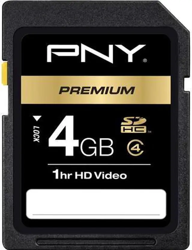 Main image of PNY Optima 4GB Secure Digital High-Capacity (SDHC) Flash Card Model P-SDHC4G4-EF