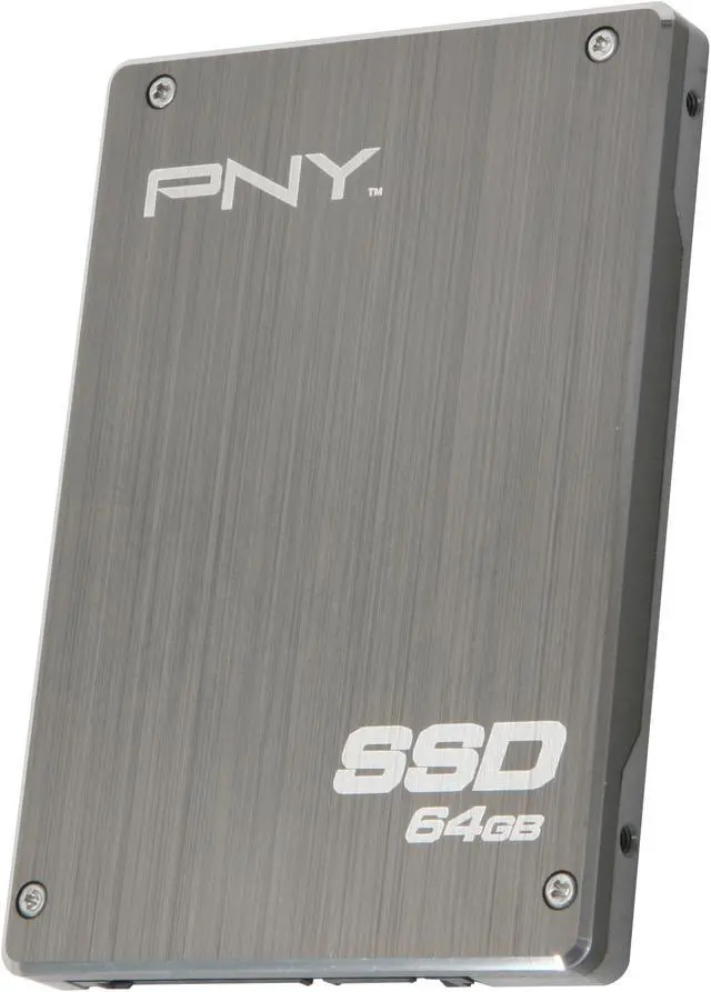 Main image of PNY 2.5" 64GB SATA II MLC Internal Solid State Drive (SSD) P-SSD2S064GM-RB